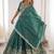 Terrific Sea Green Sequins Silk Mehendi Wear Lehenga Choli With Dupatta