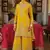 Chinon free size stitched suit with embroidery work
