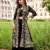Georgette free size stitched suit with embroidery & beats work