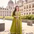 Silk free size stitched suit with embroidery work