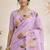 Sangam prints purple cotton print  woven work traditional saree