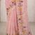 Sangam prints pink cotton print  woven work traditional saree