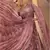 Chinon silk free size stitched gown with embroidery work