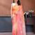 Women Poly Georgette Embroidery Sequence Bird Work Saree