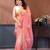 Women Poly Georgette Embroidery Sequence Bird Work Saree