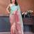Women Poly Georgette Embroidery Sequence Bird Work Saree