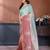 Women Poly Georgette Embroidery Sequence Bird Work Saree