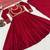 Classic red ethnic anarkali dress with heavy embroidery work