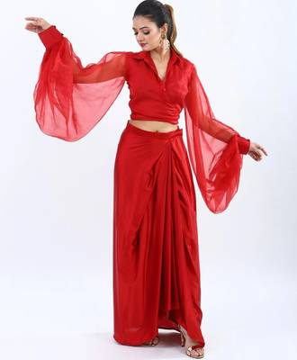 Red co-ord set 1