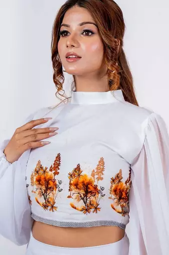 Crop top and skirt co-ord set