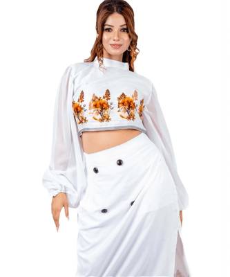 Crop top and skirt co-ord set 4