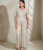 Luxe brocade jumpsuit