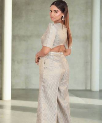 Luxe brocade jumpsuit 2