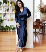 Elegant navy glam dress