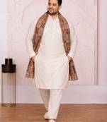 Men crepe printed dupatta