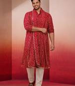 Men rayon falsa bandhani foil printed dupatta