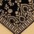 Men black velvet thread work dupatta
