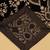 Men black velvet thread work dupatta