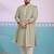 Men pista green rayon embroidered sequin dupatta