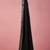 Men black viscose solid dupatta with mirror work border