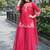 Womens pink kurati palazzo with dupatta embroidered festival wear