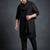 Men georgette black sequinned dupatta