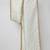 Men cream silk blend jacquard dupatta with lace border