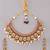 Gold plated kundan multicolor stones necklace set
