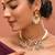 Gold plated kundan multicolor stones choker set