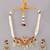 Gold plated kundan multicolor stones choker set