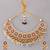 Gold plated kundan multicolor stones necklace set