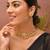 Gold plated kundan choker set