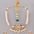 Gold plated kundan choker set