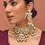 Gold plated kundan necklace set