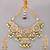 Gold plated kundan necklace set