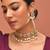 Gold plated kundan choker set