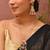 Gold plated kundan red stones long necklace set