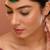 Gold plated kundan green stones Maang Tikka
