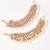 Gold plated kundan white stones earchain