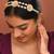 Gold plated kundan hairband