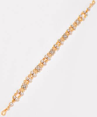 Gold plated kundan hairband 2