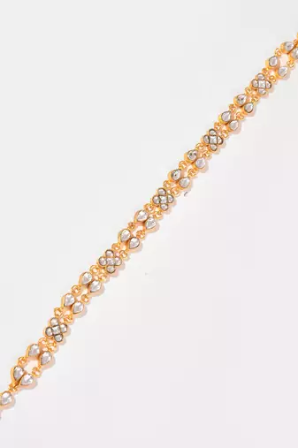 Gold plated kundan hairband