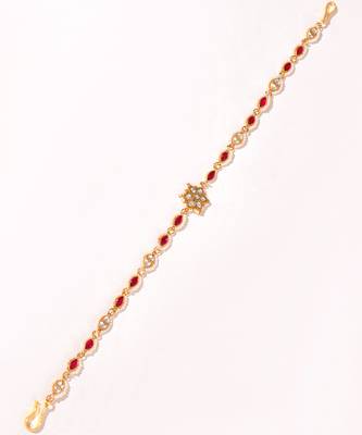 Gold plated kundan hairband 2