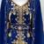 Royal Blue Embroidered Kaftan with Dupatta