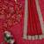 Georgette Sequnce Work Women's saree With Blouse Set