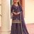Lilac ethnic wear ready made chinon suit for women