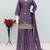 Lilac ethnic wear ready made chinon suit for women