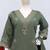 Roman silk pallazo suit for women wedding wear green