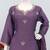 Lilac ethnic wear ready made chinon suit for women