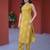 Yellow cotton printed kurta and bottom set
